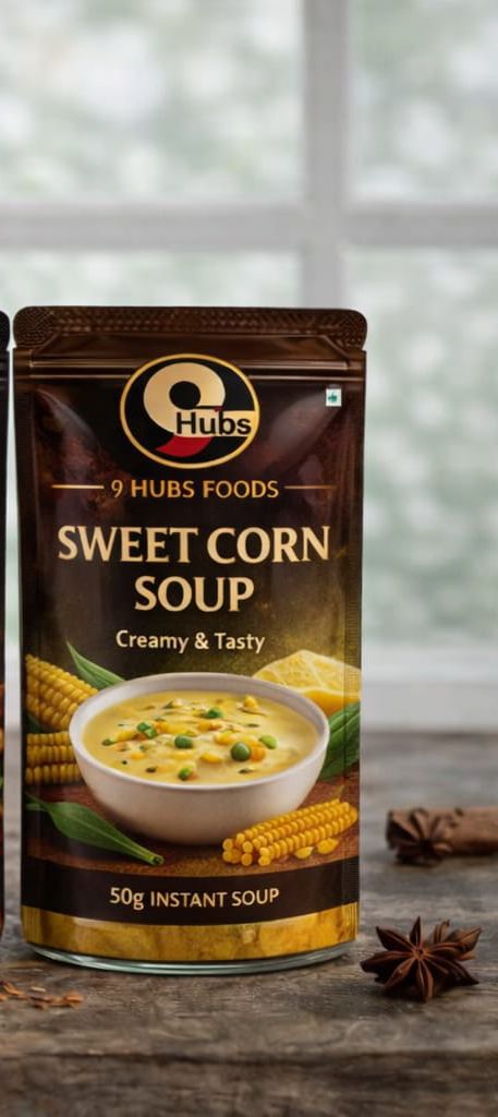 9 Hubs Sweet Corn Veg  Soup 15gm